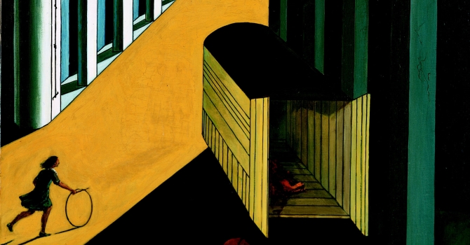 Giorgio de Chirico, Mistero e malinconia di una strada, fanciulla con cerchio