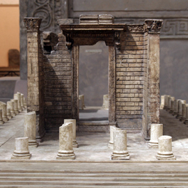 Plastico ricostruttivo del tempio di Augusto e Roma di Ancyra