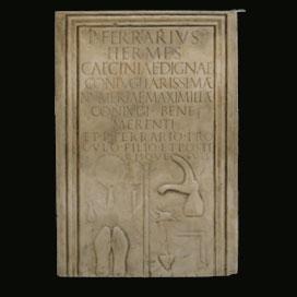 Stele funeraria di un falegname