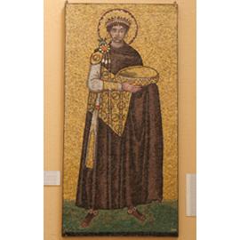 Mosaico raffigurante l'imperatore Giustiniano