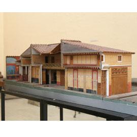 Plastico ricostruttivo della casa "del Poeta Tragico" a Pompei Plastico ricostruttivo della casa "del Poeta Tragico" a Pompei